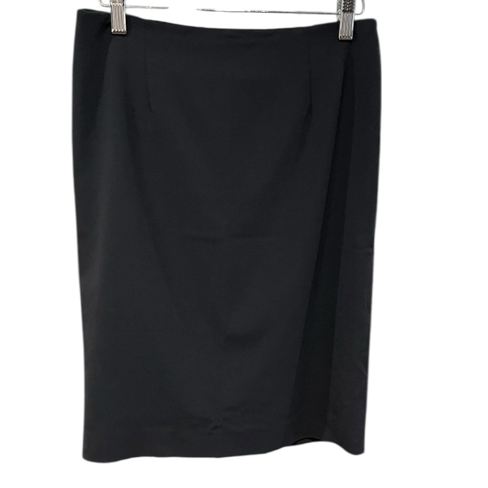 Theory Classic Wool Blend Skirt SZ 2 Black